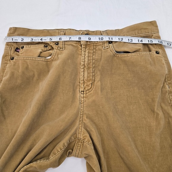 INTAGE Polo Jeans Co Ralph Lauren Corduroy Pants W31 L31 Tan Bootcut Y2K Stretch - Picture 4 of 11